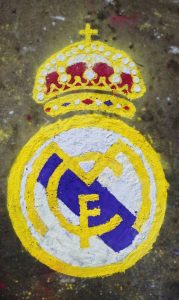 real madrid rangoli